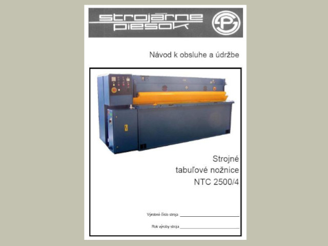 Operating and maintenance manuals